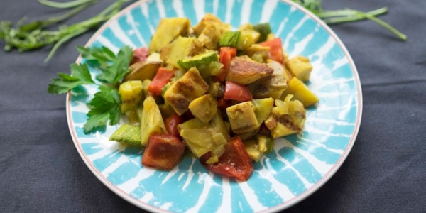 Овощное рагу с курицей
