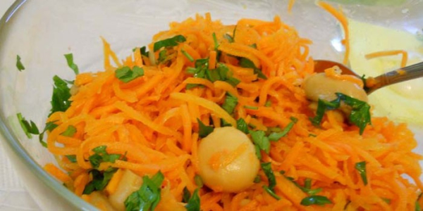 Салат с грибами и морковью - пошаговые рецепты приготовления с шампиньонами, вешенками или лисичками