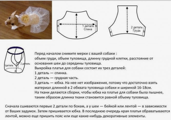 Одежда для собак своими руками выкройки