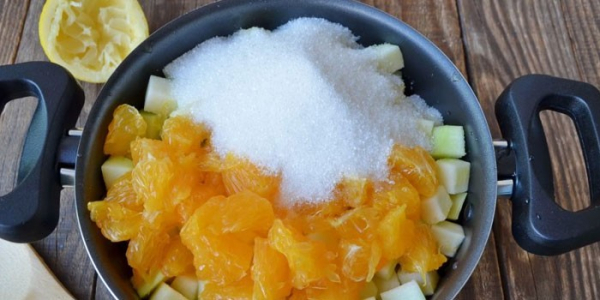 Варенье из кабачков с лимоном и апельсином Варенье из кабачков с лимоном и апельсином