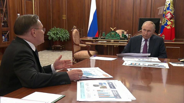 Об&nbsp;уникальных разработках Владимиру Путину рассказал глава госкорпорации &laquo;Росатом&raquo; Алексей Лихачев